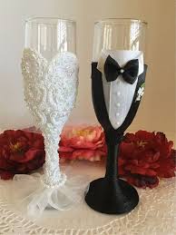 2019 Wedding Champagne Glasses Table Decor Ideas Wedding Champagne Glasses Champagne Glasses Decorated Wedding Champagne Flutes