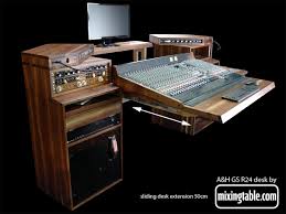 Mixingtable Mixingtable Home Recording Studio Studio Setup Walnut Desks
