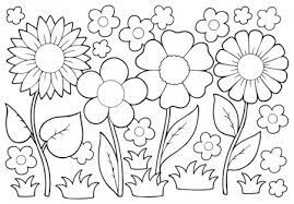 Disegni di fiori colorati bouquet di fiori colorati with disegni. Disegno Di Fiori Primaverili Per Bambini Da Stampare Gratis E Colorare