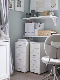 Nice on its own or on shelves and in cabinets that are at least 26 cm deep. Helmer White Drawer Unit On Castors 28x69 Cm Ikea