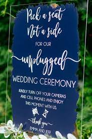 This wedding seating sign by citrus press co. Pick A Seat Not A Side Unplugged Ceremony Combo Clear Glass Etsy In 2021 Wedding Signs Pick A Seat Unplugged Wedding Sign