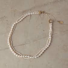 envelope online shop junco paris pearl necklace lisette accessories real pearl necklace that designed in a bundle with very tiny pearls chain p 진주 목걸이 목걸이 진주
