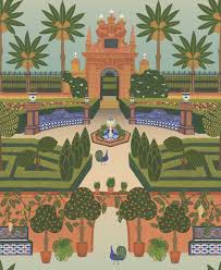 Tickets, tours, address, phone number, alcazar cabaret reviews: Wallpaper Alcazar Gardens Cole Son Behangfabriek