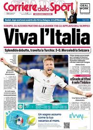 Le prime pagine dei quotidiani sportivi in edicola oggi, 21 settembre. Le Prime Pagine Dei Principali Quotidiani Sportivi 12 Giugno