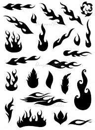 Fire Flame Silhouettes Vector Silhouette Art Silhouette Clip Art Silhouette Vector