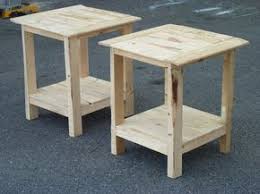 Tryed Side Table With Shelf Do It Yourself Home Projects From Ana White Vintage Industrial Furniture Pallet Side Table Furniture Projects