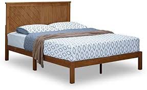 Amazon Com Solid Wood Platform Bed Deluxe Unique Style Design With Headboard King Kitchen Dining It took me and my promising review: solid wood platform bed deluxe unique style design with headboard king
