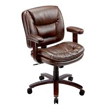 Realspace Elmhart Low Back Bonded Leather Task Chair Cherryespresso By Office Depot Officemax Office Chair Chair Desk Chair