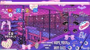 The fashion entails taking the basic elements of dark goth style and mixing it with pastel colors. Cute Cartoon Characters Funny Aesthetic Profile Pictures Desktop Pastel Goth Aesthetic Wallpaper