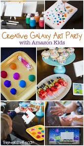 Creative Birthday Themes For Kids Amazon Kids Creative Galaxy Art Party Art Party Activities Birthday Party Activities Art Birthday Party