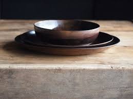 Geschirrset Aus 2 Tellern Und Suppenschale Keramik Steinzeug Teller Schale Handgemacht Far Stoneware Dinnerware Sets Stoneware Dishes Stoneware Dinnerware