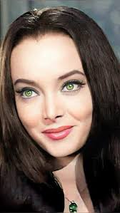 Left: Chas Addams sketching his wife, Barbara, as the model for Morticia.  Right: Drusilla and the Vault-Keeper by Jonny Craig, Vault of Horror #38,  1954