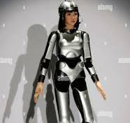 A "cybernetic human" robot code-named HRP-4C walks on the ...