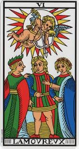 Meeting And Exercising Choice The Lovers Card The Lovers Tarot Marseille Tarot The Lovers Tarot Card