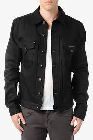 189 Hudson Jeans Jean Jacket Mens Fashion Blazer Stylish Mens Suits Black Denim Jacket