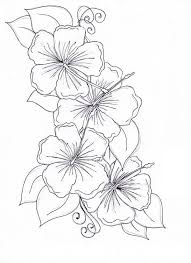 Hawaii flower coloring pages are a fun way for kids of all ages to develop creativity, focus, motor skills and color recognition. Hawaiian Flower Coloring Page Youngandtae Com Hawaiian Flower Drawing Hibiscus Flower Tattoos Hibiscus Flower Drawing