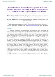 For the position overview, the relationship managers work in the banks where their main responsibility is to … Pdf Role Of Employee Relationship Management Erm For Gaining Competitive Advantage In Indian Banking Sector A Comparative Study Between Sbi And Icici Bank