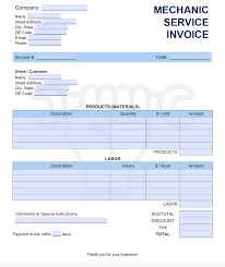 Service Invoice Template Pdf Word Excel