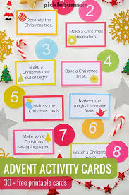 Advent Calendar Printables Picklebums Advent Calendar Activities Advent Activities Christmas Advent Calendar