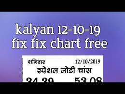 Kalyan 12 10 19 Fix Chart Free Free