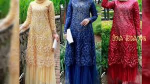 Bisa dengan bentuk gaun pendek ataupun gaun panjang. Trend Model Dress Brokat Pesta Muslim Terbaru 2020 Youtube