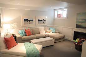A neutral color palette is employed for this modern basement which incorporates a small kitchen, bar and a living area with fireplace. Amazingly Basement Apartment Ideas That Will Give You The Much Needed Motivation Stunning Photos Decoratorist