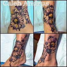 Instagram Photo By Caleb Andrus Tattoo Artist Oct 2 2013 At 11 54pm Utc Wrap Around Ankle Tattoos Tattoos For Women Flowers Ankle Tattoo Cover Up