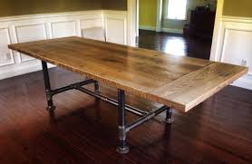 handmade kitchen table by reclaimed art