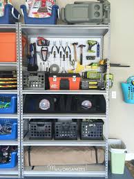 This item can be mounted on the wall in your garage and used to hang tools, allowing you to organize all of your most important supplies and quickly access them when needed. Pegboard Hack Organizing Garage Shelves Creatingmaryshome Com