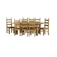 Fantastic size chair dining table height pub and chairs sizes. Extendable Dining Table 8 Chairs In Pine Corona Furniture123