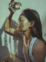 Self Portrait Idea With A Glass Of Water Portrait Self Portraits Ideas Creative Self Portraits