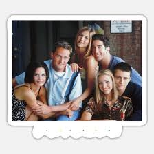 Ross thinks it's weird because he always pictured that his next child would grow up in a happy family. Friends Monica Chandler Rachel Ross Phoebe Joey Sticker Spreadshirt