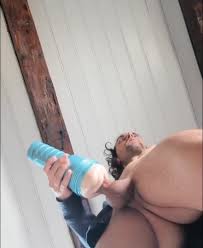 Long haired guy fucks his fleshlight (fleshjack) - ThisVid.com