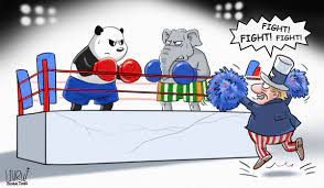The cartoon is a parody of leonardo da vinci's the last supper and includes depictions of nine animals that represent the us, the uk, italy, canada, japan, germany, france, australia and india. Nationalists Of India Blindly Optimistic Over Nation S Military Global Times