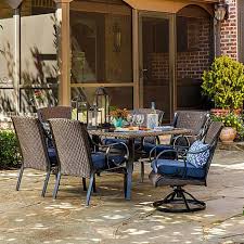 La Z Boy Outdoor Kinsley 7 Pc Dining Set Denim Patio Inspiration Outdoor Outdoor Furniture Sets