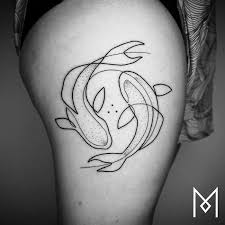 One Line Tattoo Mo Ganji One Line Tattoo Minimalist Tattoo