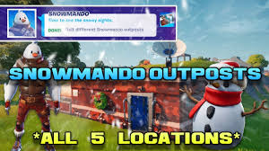 The 2021 new year's event is an upcoming live event that will take place throughout the day of december 31st, 2020. Fortnite Visit Different Snowmando Outposts All 5 Locations Planes Locations Youtube
