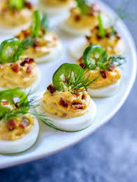 Jalapeno Bacon Deviled Eggs Recipe Bacon Deviled Eggs Stuffed Jalapenos With Bacon Deviled Eggs