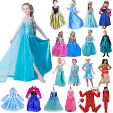 Girl Princess Anna Elsa Ladybug Cosplay Fancy Dress Frozen Kid Costume Party Lot Girlscostumes Kids Costume Parties Halloween Costumes For Girls Kids Costumes