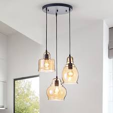 Analia Vintage 3 Light Cluster Pendant Candelabra Bulbs Pendant Lighting Lighting Ceiling Fans