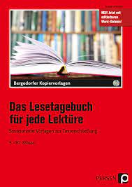 Die andere möglichkeit die vorlage zu verwenden besteht darin den dings einer seite zu ersetzen. Das Lesetagebuch Fur Jede Lekture Persen