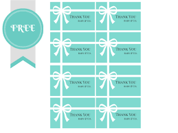 A collection of free printable thank you cards for all occasions: Free Tiffany Baby Shower Printable Baby Shower Ideas 4u
