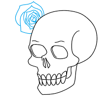 How To Draw A Skull And Rose Really Easy Drawing Tutorial 1520 x 2178 gif 75 кб.