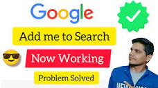 Add me to search google Not showing | Google people card not ...