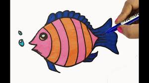 Coloring Fish Drawing For Kids Colors With Fish Shapes Easy Cute Draw With Hand Pen Youtube Coloring pages for kids fish coloring pages. coloring fish drawing for kids colors with fish shapes easy cute draw with hand pen