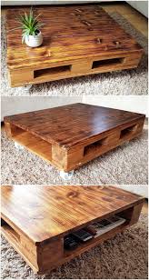 Pallets Rustic Coffee Table On Wheels Rustic Furniture Design Wood Furniture Diy Wood Pallet Furniture