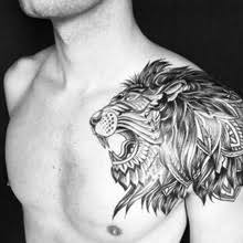 Awesome tribal lioness head roaring tattoo on left half sleeve. Tribal Lion Tattoos Their Meanings And Associations Tattooswin