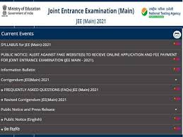 Exam dates for jee main 2020 have been announced and as per the official schedule, jee main will be conducted in february, march, april & may. Jee Main 2021 Nta Releases Syllabus For Engineering Entrance Exam At Jeemain Nta Nic In Download Jee Main Syllabus Now India Com