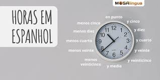1.introduzca las horas y minutos en la primera columna. Horas Em Espanhol Que Hora Es