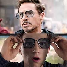 Iron Man Glasses Edith Glasses Tony Stark Sunglasses Peter Parker Edith  Glasses Accessories Cosplay Prop